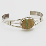 Navajo Lady Boulder Turquoise Sterling Silver Bracelet