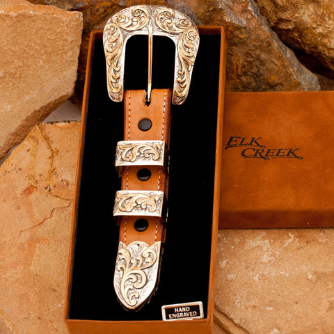 Vogt Silversmiths 1" Scroll Belt Buckle