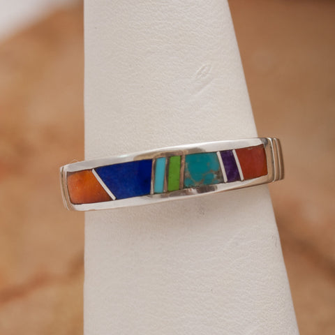 Inlaid Sterling Silver Ring