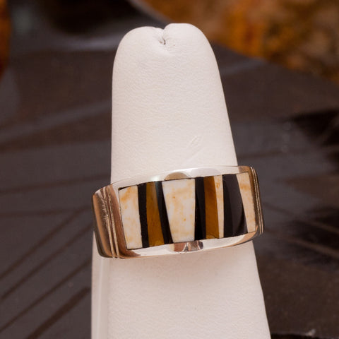 Inlaid Sterling Silver Ring