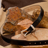 Black Toro Buffalo Belt Strap With Buckle
