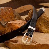 Black Toro Buffalo Belt Strap With Buckle