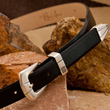 Black Toro Buffalo Belt Strap With Buckle