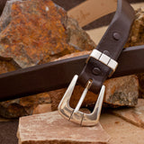 Brown Toro Buffalo Belt Strap With Buckle