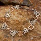 Dream Catcher Rose Gold and Sterling Silver Bracelet