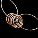 Glittering Rose Gold and Rhodium Plated Necklace