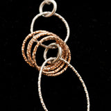 Floral Wreath Sterling Silver and Rhodium Plated Necklace