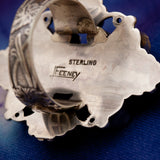 Leo Feeney Gaspeite and Spiny Sterling Silver Ring