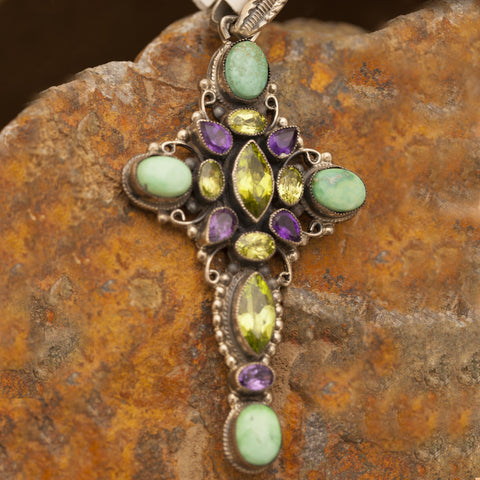 Leo Feeney Carico Lake Sterling Silver Cross Pendant