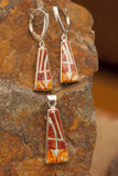 Sterling Silver Spiny Oyster and Opal Pendant