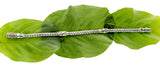 Keith Jack Sterling Silver & 18k Dragon Weave Bracelet w/ Eternity Clasp