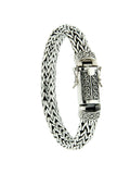 Keith Jack Sterling Silver Dragon Weave Bracelet w/ Eternity Clasp 2