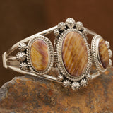 Orange Spiny Oyster Heritage Cuff Bracelet