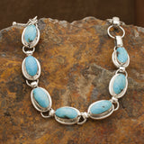Candelaria Turquoise Sterling Silver Toggle Bracelet