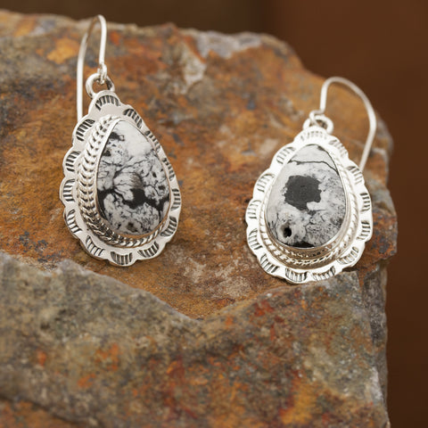 White Buffalo Marie Earrings