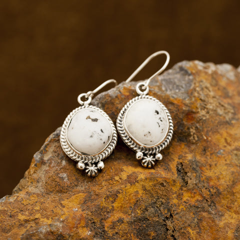 White Buffalo Earrings