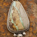 Boulder Turquoise Necklace and Tear Shaped Earrings set